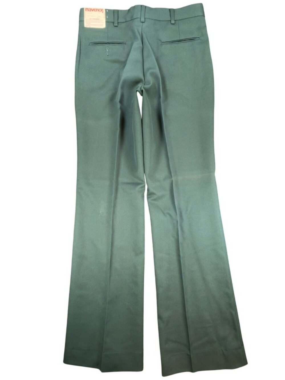 Vintage 70s Wrangler Maverick Dress Pants Mens 34x34 Green Polyester NWT